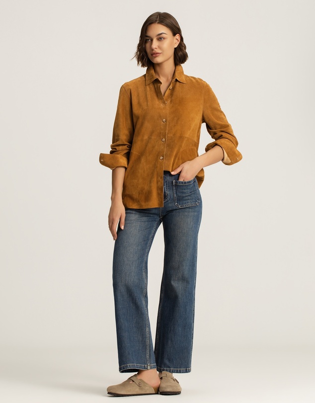 IDA+S - Elara Lambskin Suede Shacket