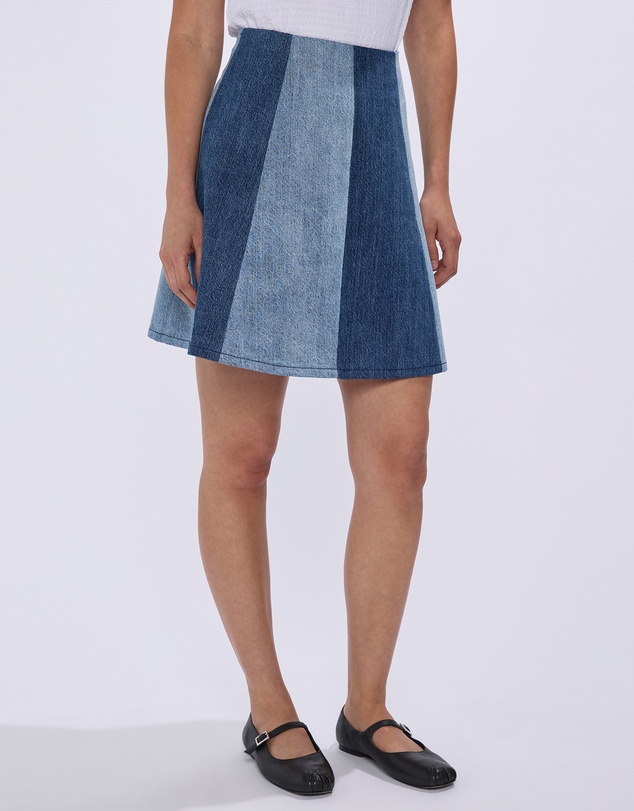 Marcs - Tui Two Tone Denim Skirt
