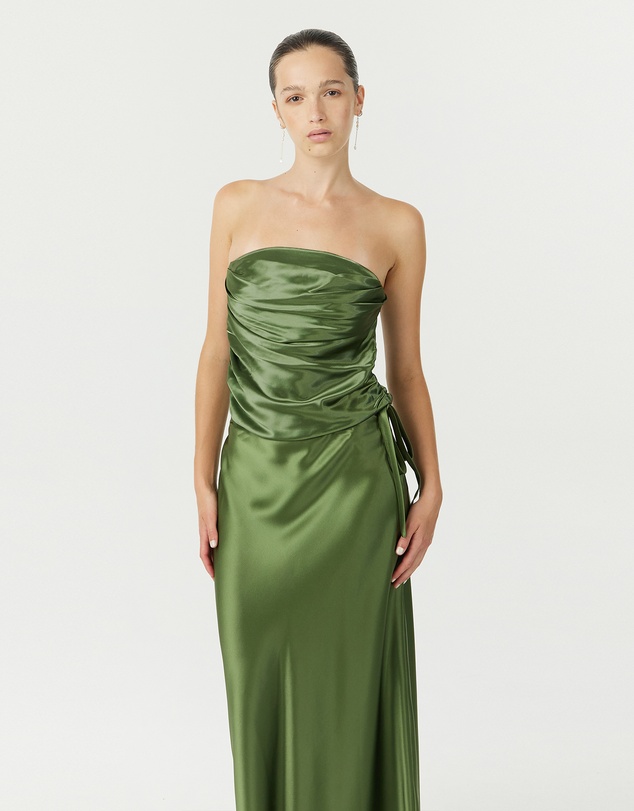 Third Form - Satin Drape Bustier