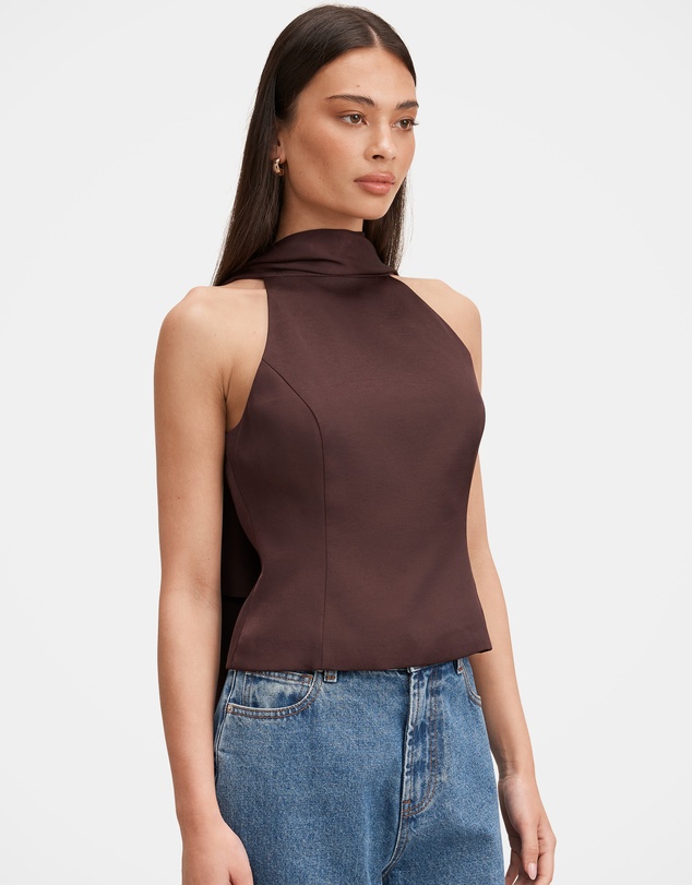 Forever New - Millie High Neck Cape Top