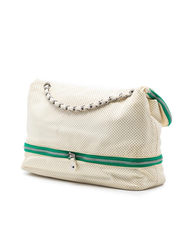 Pre-Loved by Azura Reborn - Pre-Loved Perforated Calfskin Expandable Shoulder Bag