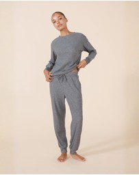 Gingerlilly - Lainey Grey Waffle Pyjama Set