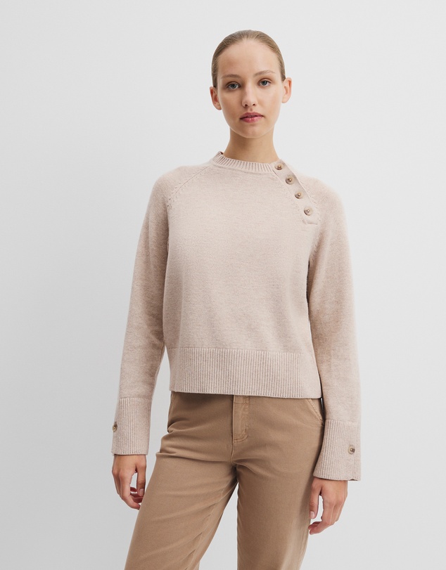 Country Road - Button Neck Knit