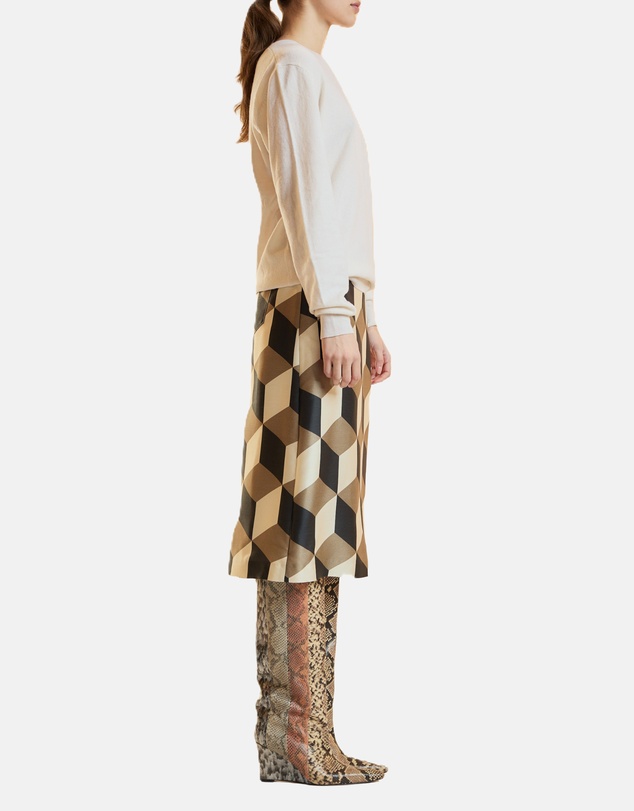 Cynthia Rowley - Silk Wool Midi Skirt