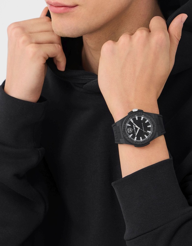 Plein Sport - Plein Laserstrike 42mm Black Dial and Black Silicone Strap
