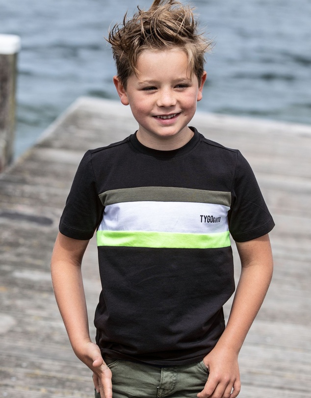 TYGO&vito - Organic Colour Block T-Shirt - Kids-Teens
