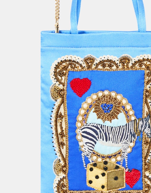 Camilla - Embellished Mini Tote with Chain Strap