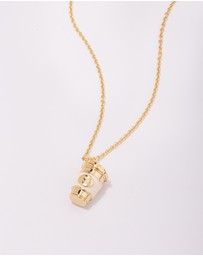 Wanderlust + Co - Coffee On The Gold Necklace