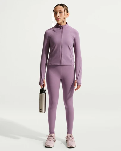 Nike - MAVN Dri-FIT Fitted Full-Zip Long-Sleeve Top - Teens