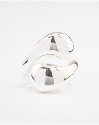 Lovisa - Silver Plated Stacked Swirl Ring