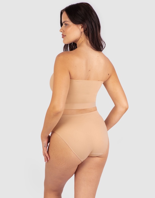 B Free Intimate Apparel - Sleek Bandeau Top with Silicone Bra Pads (A-B- C-D-DD) Cup