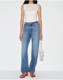 Reformation - Reece Low Rise Denim Pants