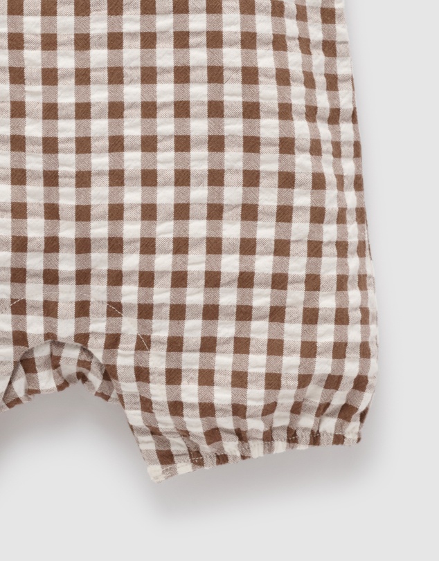 Purebaby - Gingham Romper-Kids-Babies