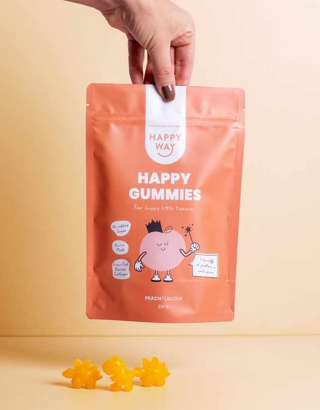 Happy Way - Peach Flavour Happy Gummies Mix