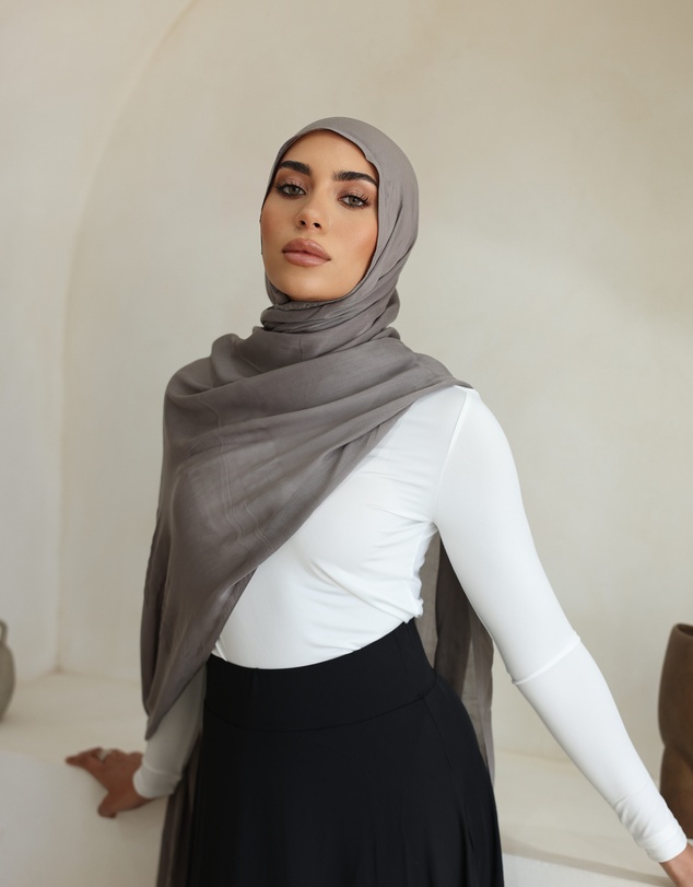 Mod Squad - Double Stitch Hijab- Steel