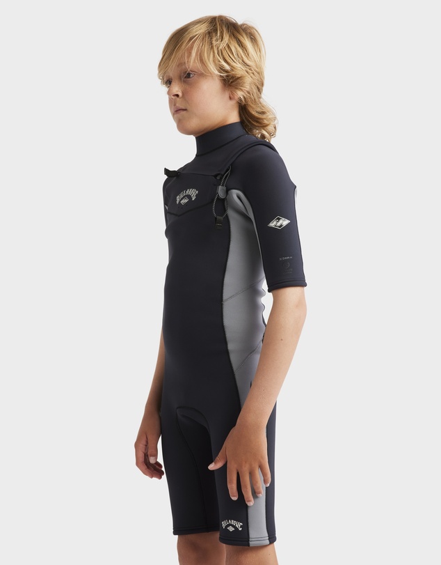 Billabong - Boys 8 to 16 Absolute Natural Chest Zip Wetsuit
