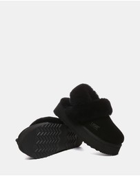 EVERAU - Australian Shepherd Ugg Musa Platform Cow Suede Upper House Shoes