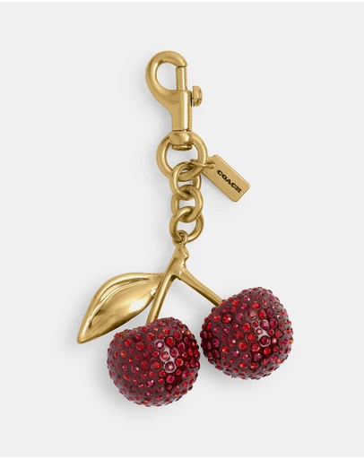 Coach - Small Crystal Cherry Bag Charm