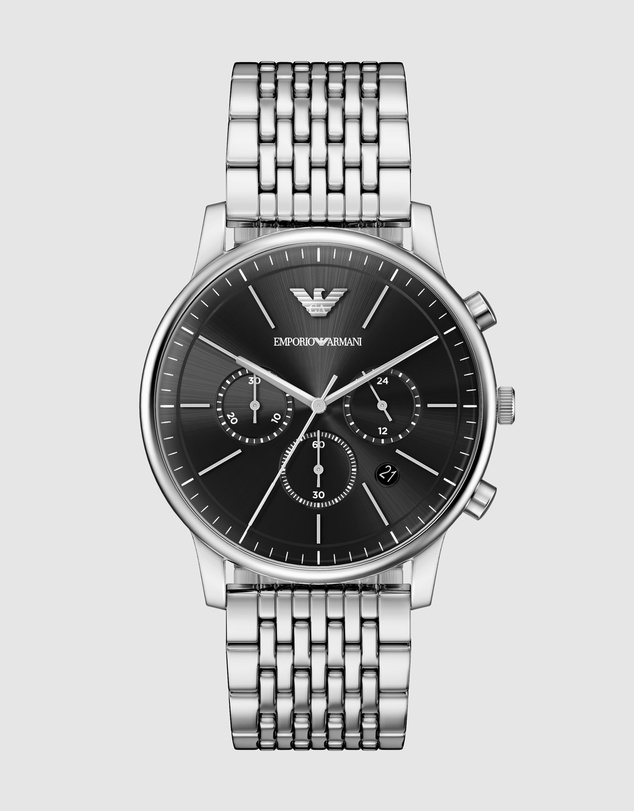 Emporio Armani - Silver Tone Chronograph Watch