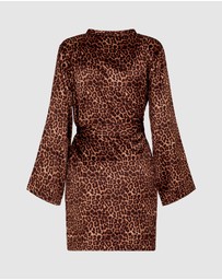 Hunkemoller - Satin Leopard Kimono