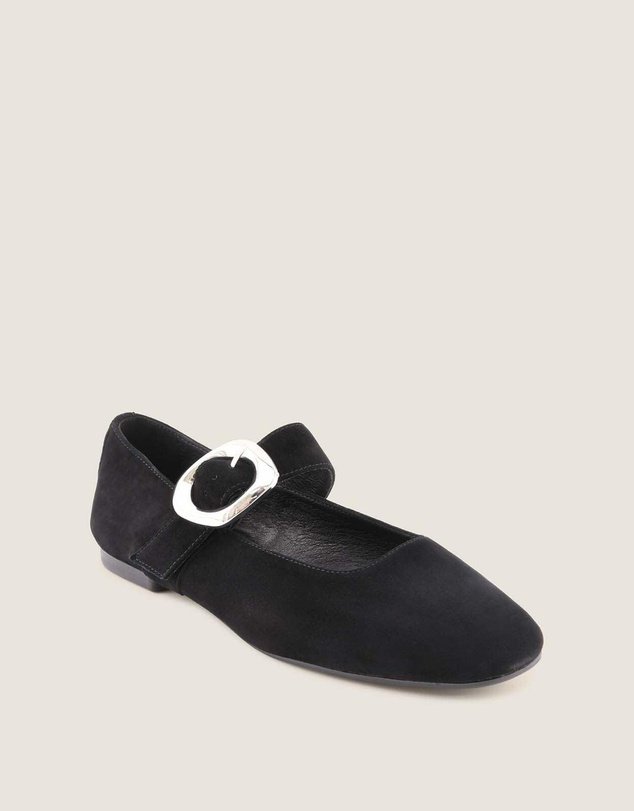 Shelly Shen - Levon Ballet Flats Black Suede