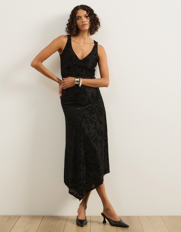 Atmos&Here - Evelise Burnout Midi Skirt