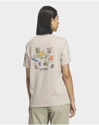 adidas Performance - XPLORIC POLYGIENE GRAPHIC T-SHIRT Womens