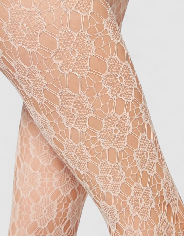 High Heel Jungle - Floral Fishnet Tights