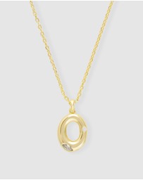 Wanderlust + Co - Alphabet Bubble Pendant Necklace - Letter O