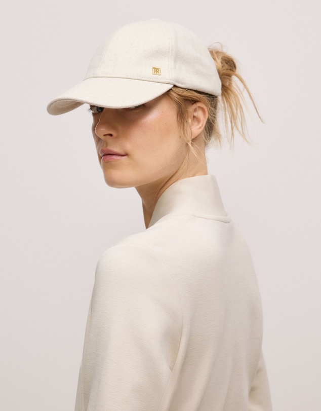 Trenery - Tarlia Wool Blend Cap in Stone Marle