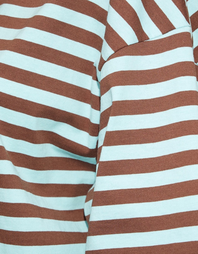 Dazie - Nostalgia Stripe Oversized Boyfriend Tee