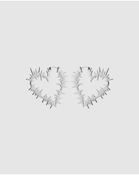 Karen Walker - Electric Heart Hoop Earrings
