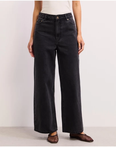 The Fated - Sarah Cropped Straight Wide Jeans