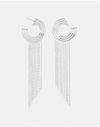 Rachel Jackson - Evolve Chandelier Drop Earrings Silver