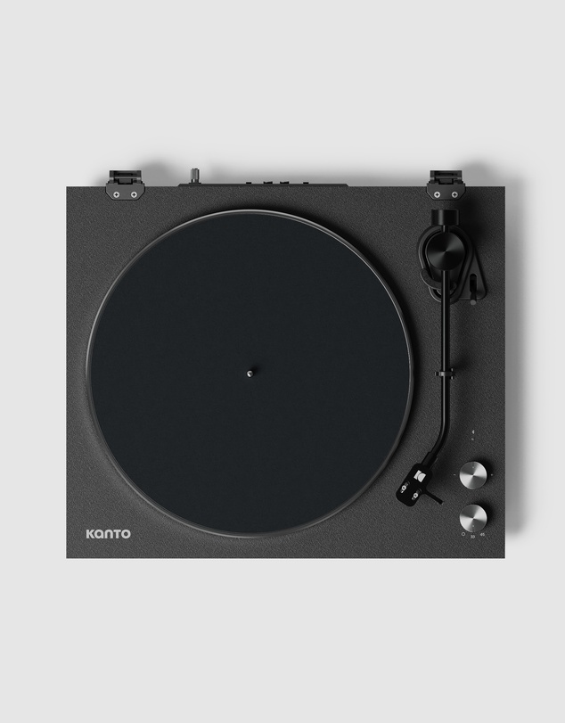 iWorld - Kanto OBI3 Turntable with Bluetooth 5.3, Preamp, and Pitch Control - Matte Black