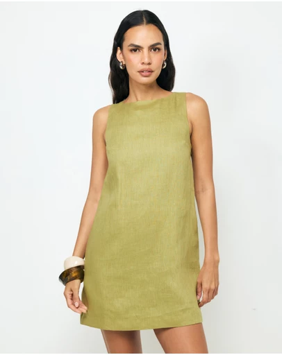 AERE - Zaya Linen Mini Dress