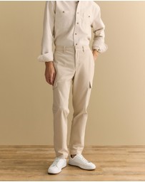 Trenery - Cotton Twill Cargo Pant in Fawn
