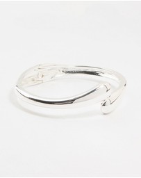 Lovisa - Silver Plated Open Hinge Wrapped Bracelet