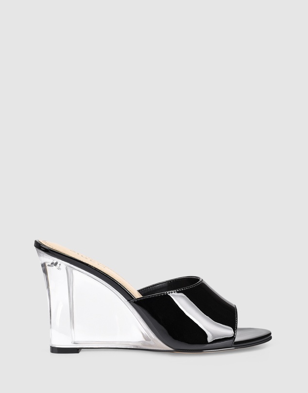 Siren - Bear Clear Wedge Heels