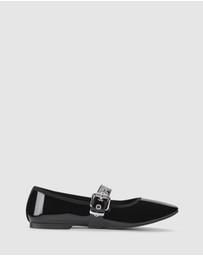 Verali - Banks Buckled Mary-Jane Flats