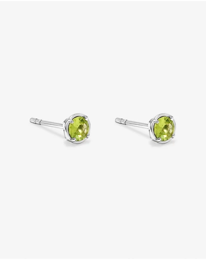 Michael Hill - Round Peridot Stud Earrings in Sterling Silver