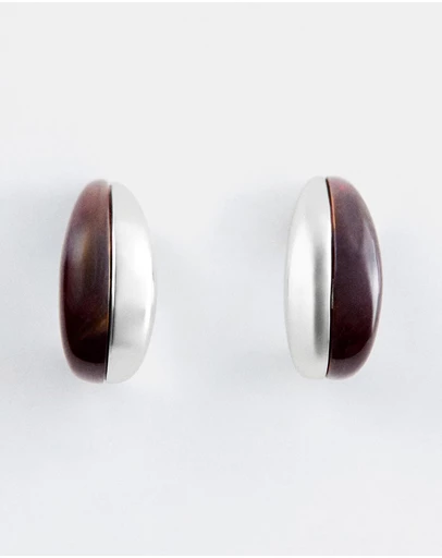 & Other Stories - Two-Toned Dome Earrings