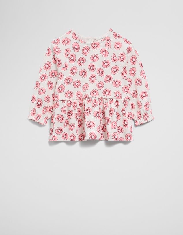 Country Road - Australian Cotton Long Sleeve Raglan Peplum Top