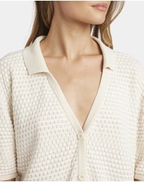 Billabong - Womens Sun Bubble Stripe Knit Shirt