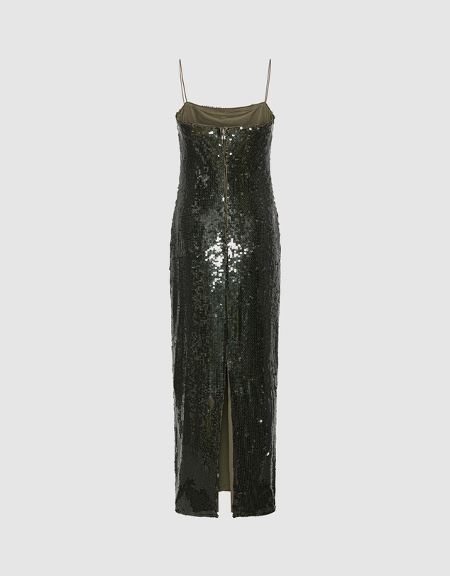 ROTATE - Sequins Maxi Slip Dress