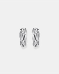 THOMAS SABO - Hoop earrings in intertwined design silver