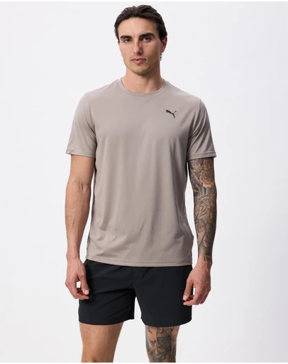 Puma - Train All Day Essentials Solid Cat Tee (LC Small Cat)