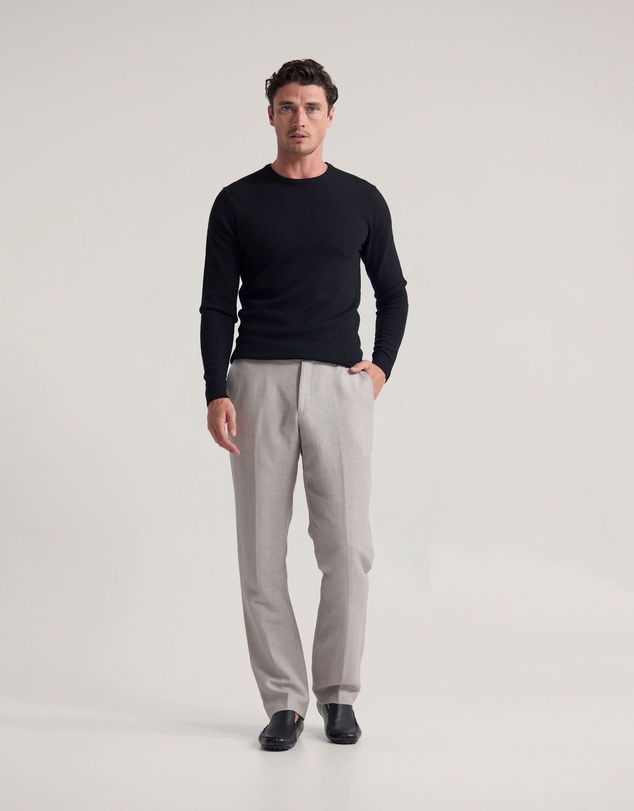 Oxford - Crew Neck Pure Merino Wool Pullover