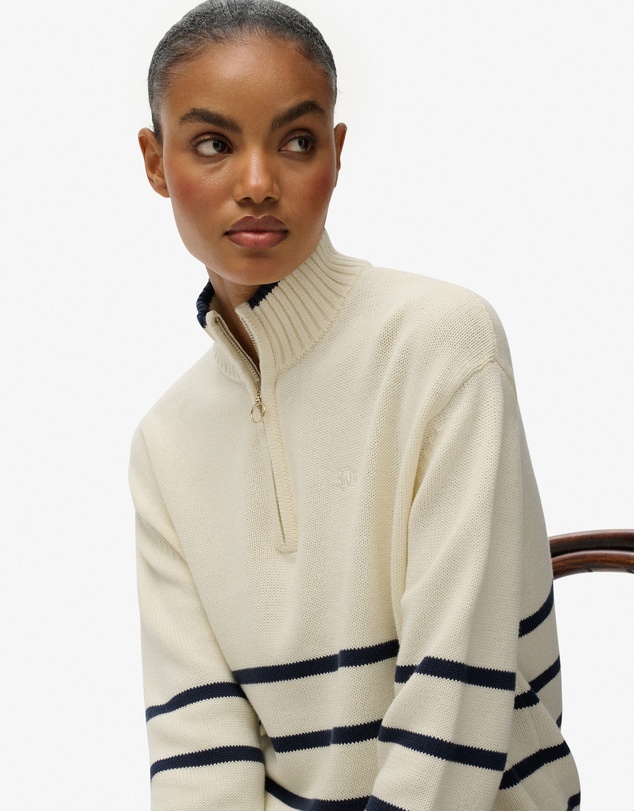 Superdry - Cotton Half Zip Knit