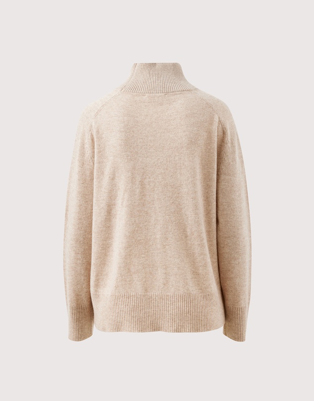 Ceres Life - Alex Oversized Knit Funnel Neck Pullover